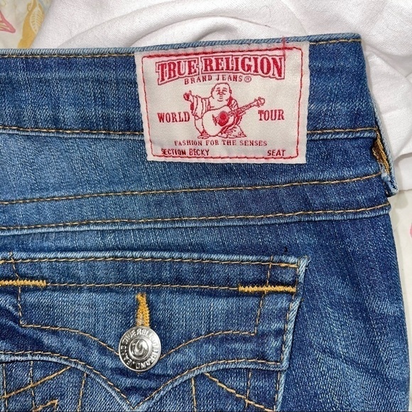 *True Religion Becky Jeans. Size 28 GUC - Picture 4 of 5
